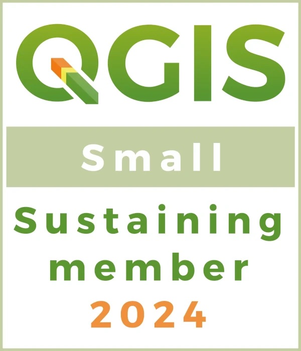 QGIS sustaining member logo