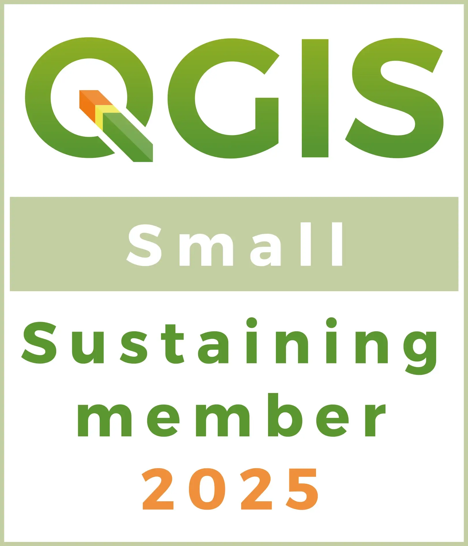 QGIS sustaining member logo